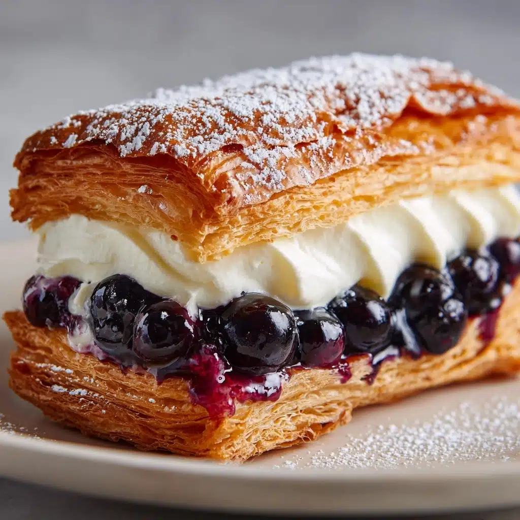 Berries and Cream Filled Croissants Recipe - Recipe Image