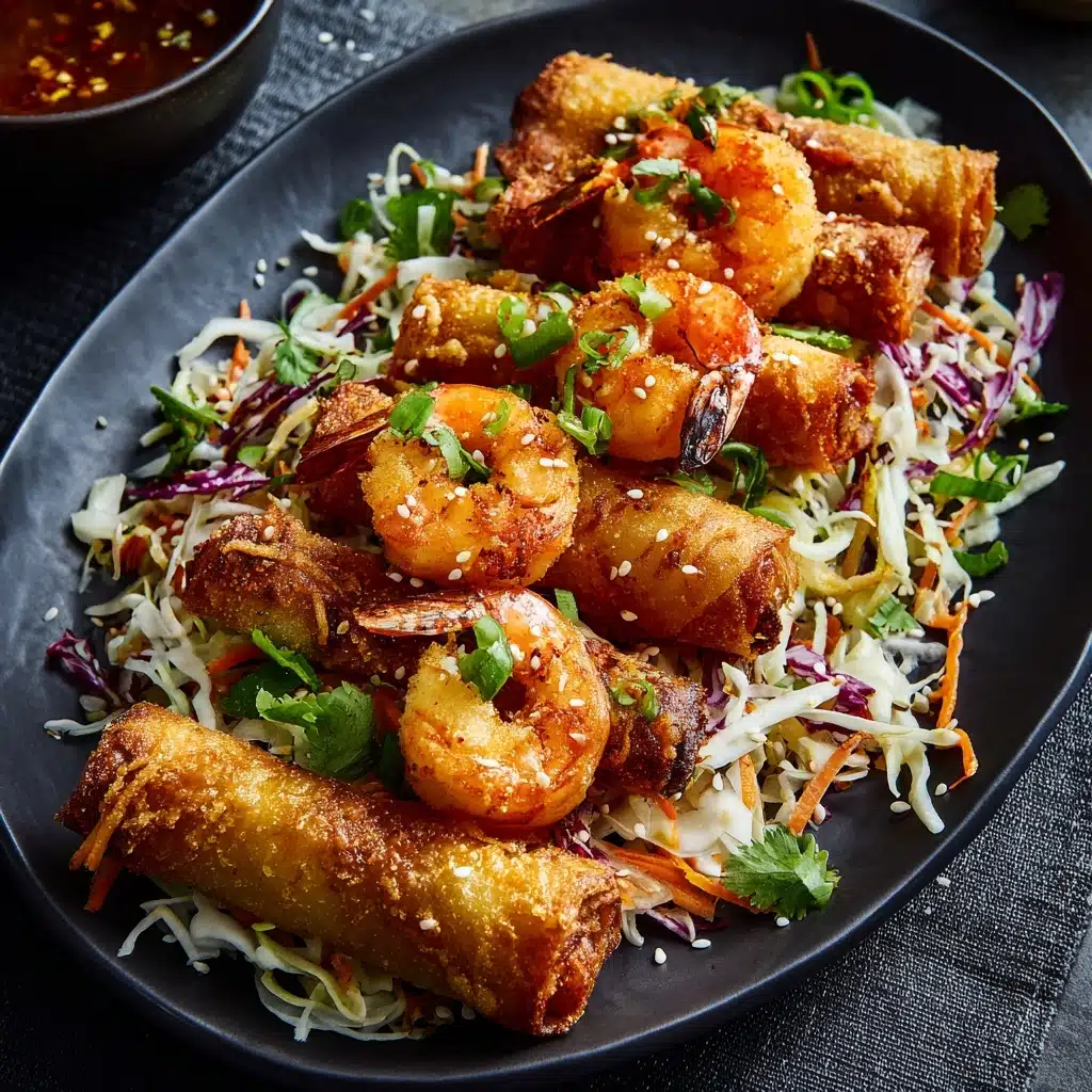 Crispy Shrimp and Cabbage Egg Rolls Recipe - Recipe Image