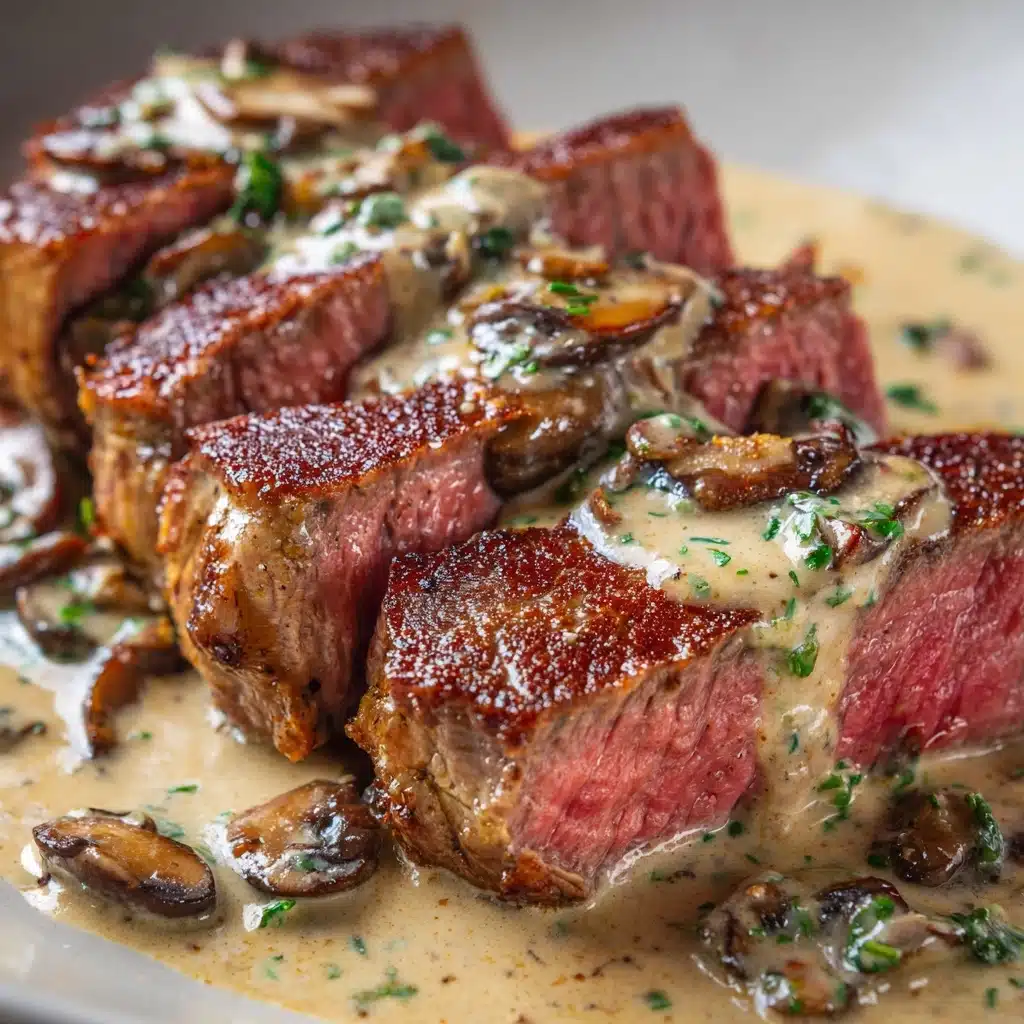 ignon with Creamy Green Peppercorn Sauce Recipe - Recipe Image