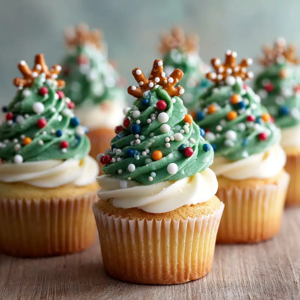Christmas Tree Cupcakes Recipe - Recipe Image