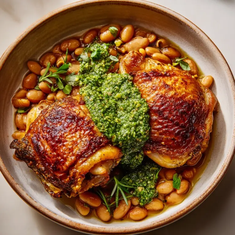 ith Cannellini Beans and Pistachio Pesto Recipe