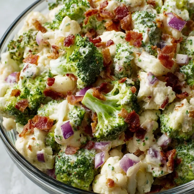 Broccoli Cauliflower Salad Recipe