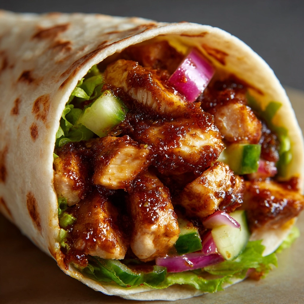 Hawaiian BBQ Chicken Wraps Recipe - Recipe Image