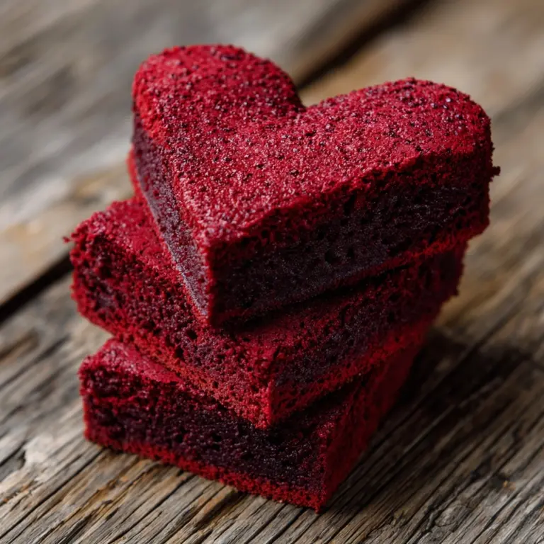 Red Velvet Brownie Hearts Recipe