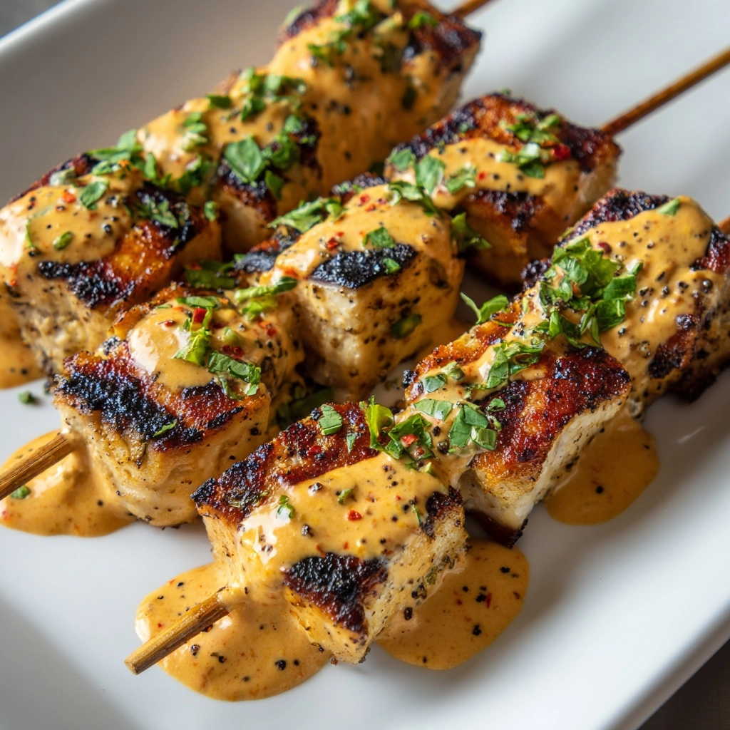 Bang Bang Chicken Skewers Recipe - Recipe Image