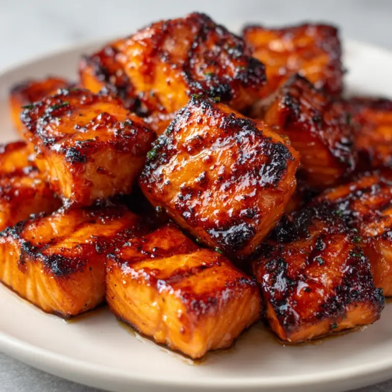 Hot Honey Salmon Bites Recipe