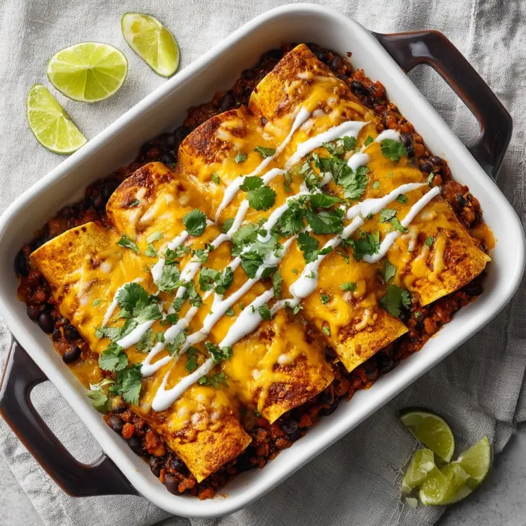Veggie and Black Bean Enchiladas Recipe