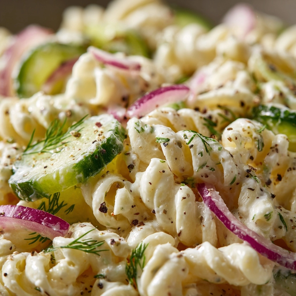 Dill Pickle Pasta Salad Recipe - Recipe Image