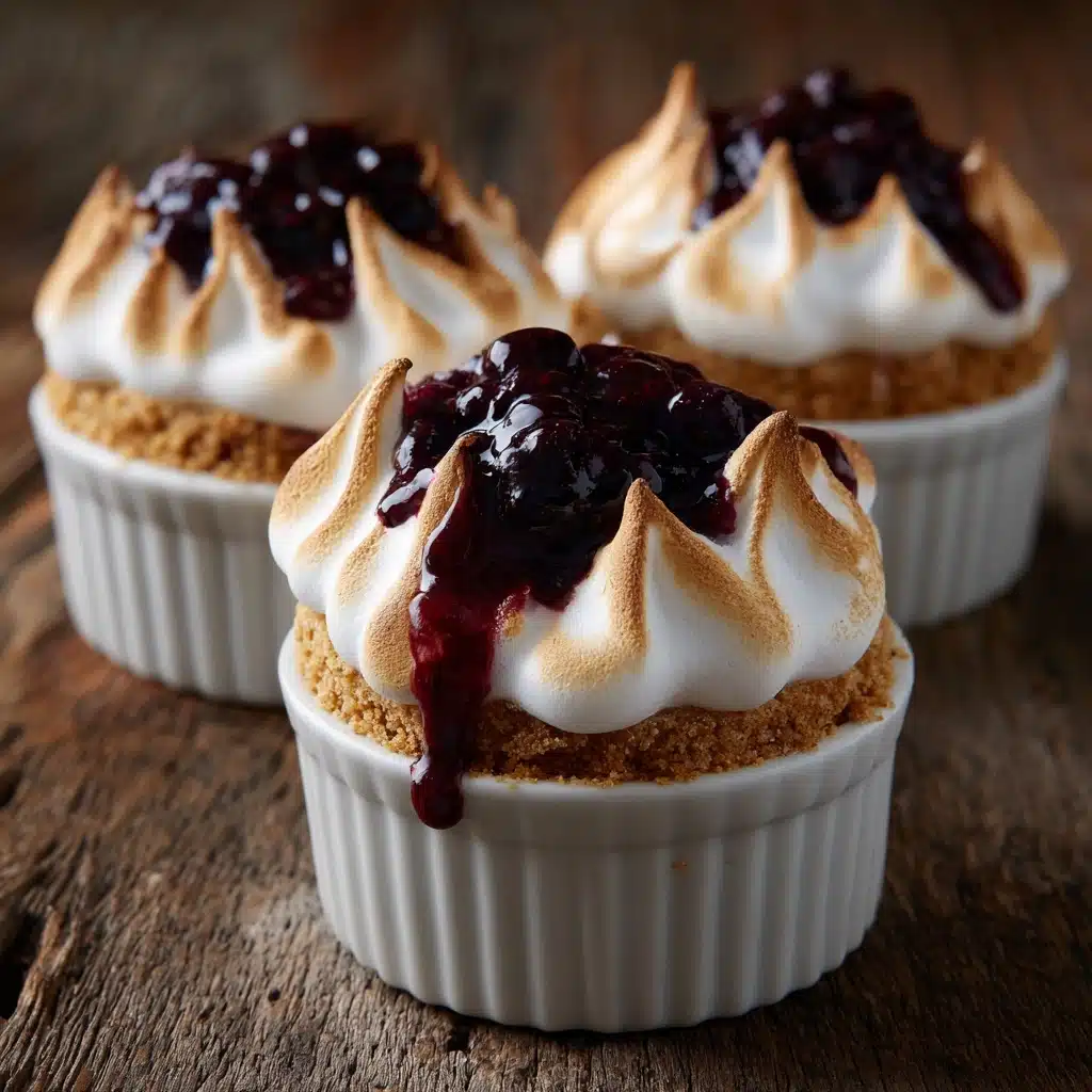 Plum Meringue Pots Recipe - Recipe Image
