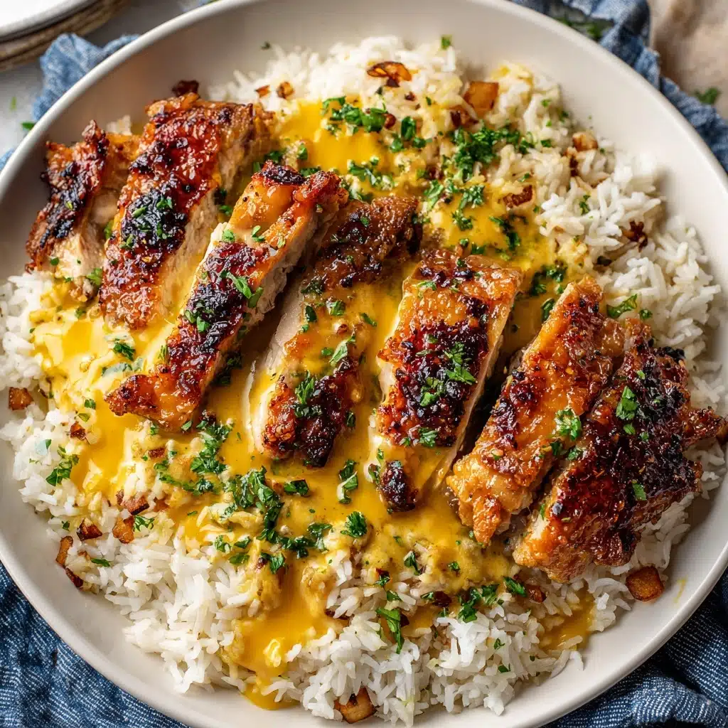 Smothered Chicken and Rice Recipe - Recipe Image