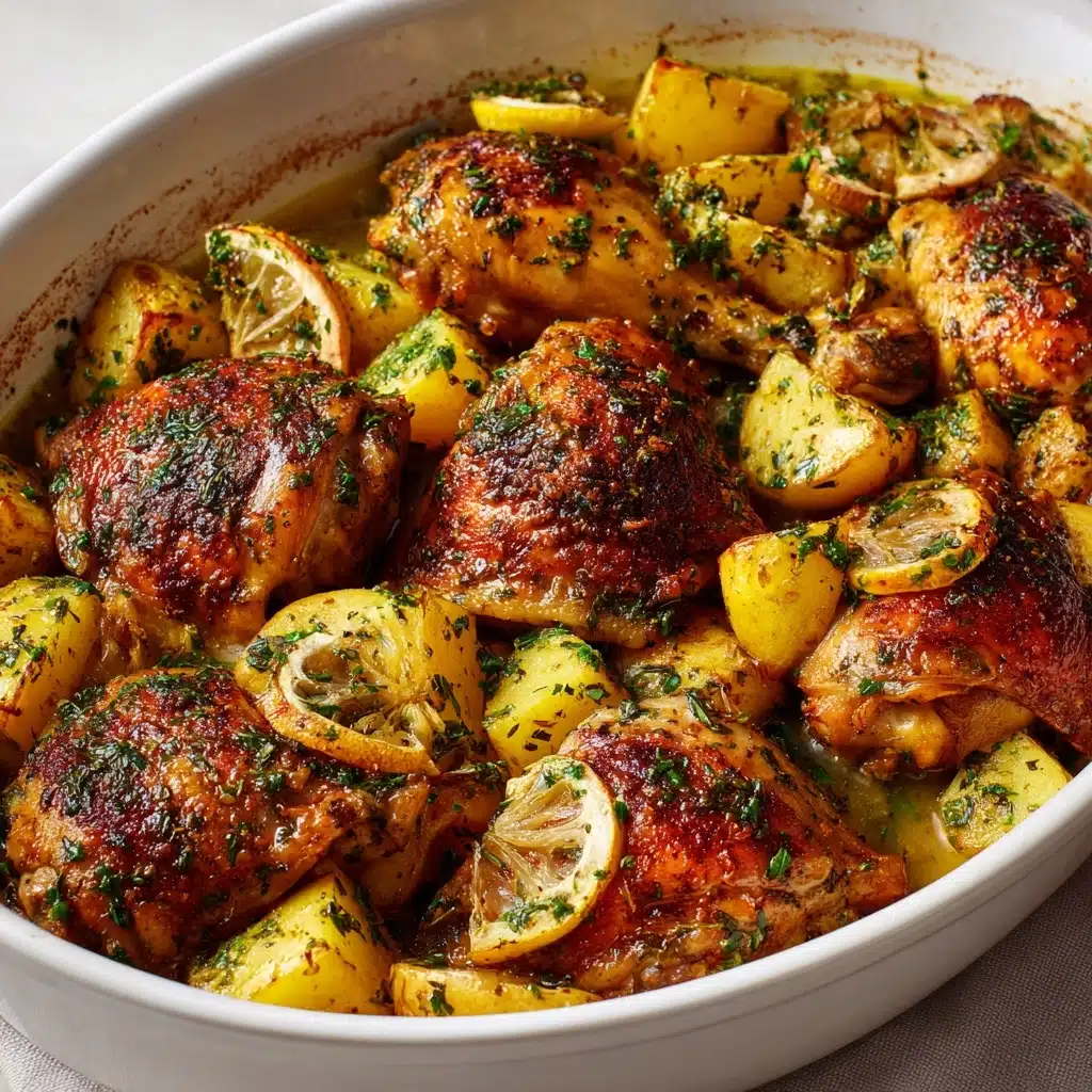 Lemon Greek Chicken and Potatoes Recipe