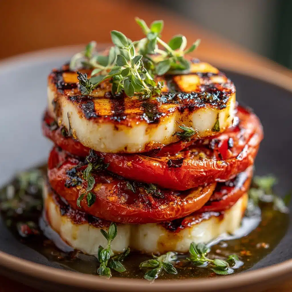 Grilled Vegetable and Halloumi Stack Recipe - Recipe Image