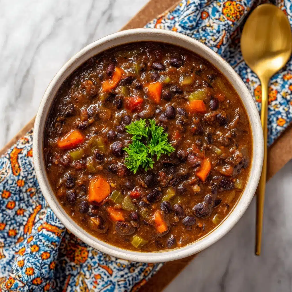 Easy Black Bean Salsa Soup Recipe - Recipe Image