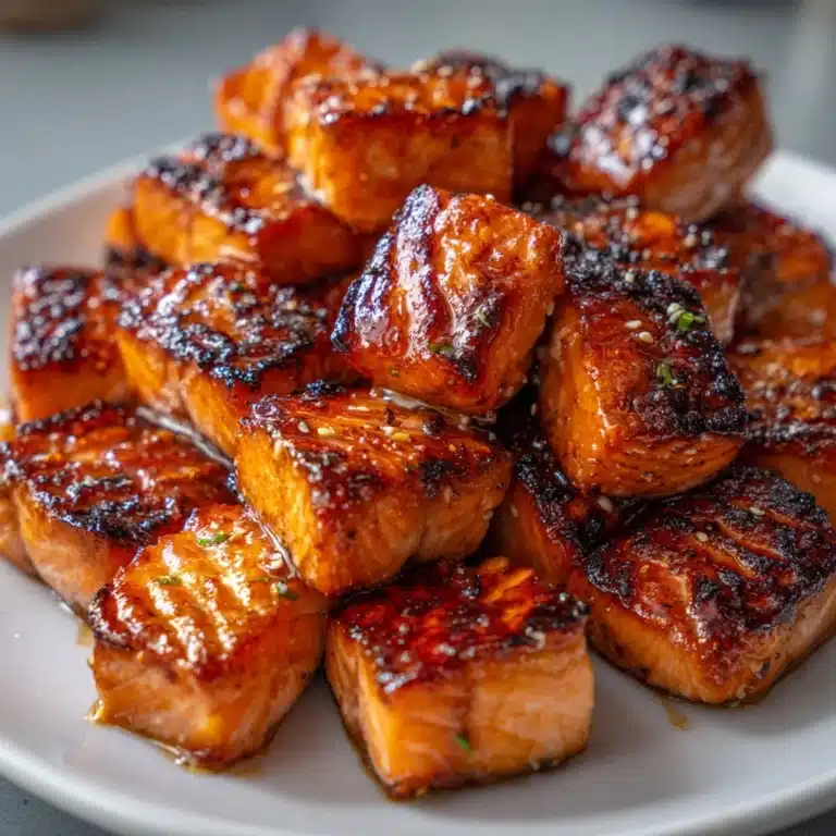 Hot Honey Salmon Bites Recipe