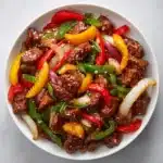 Pepper Steak with Bell Peppers and Onion Recipe
