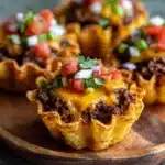 Mini Taco Cupcakes with Zesty Ground Beef and Cheese Recipe
