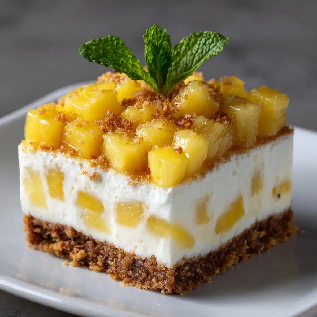 No-Bake Pineapple Cream Dessert Recipe - Recipe Image