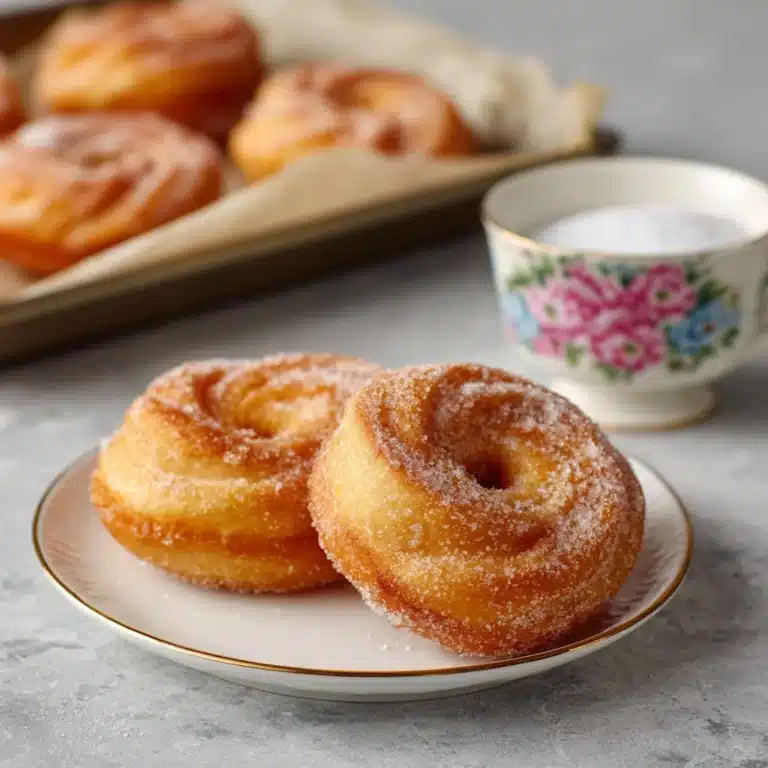 Cinnamon Sugar Twist Doughnuts Recipe