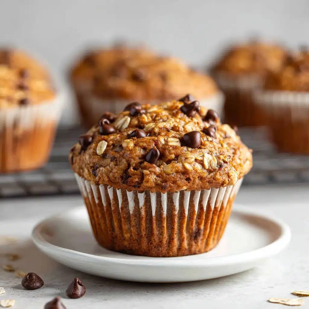 Oatmeal Chocolate Chip Greek Yogurt Muffins Recipe - Recipe Image