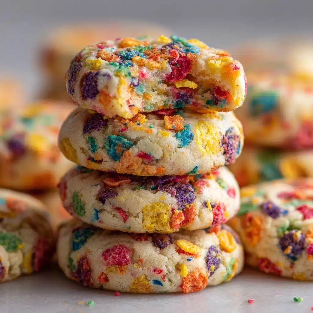 Fruity Pebbles Cake Mix Cookies Recipe - Recipe Image