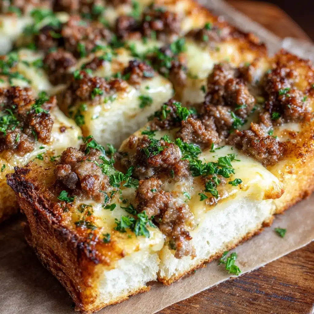 Easy Garlic Philly Cheesesteak Bread Recipe - Recipe Image