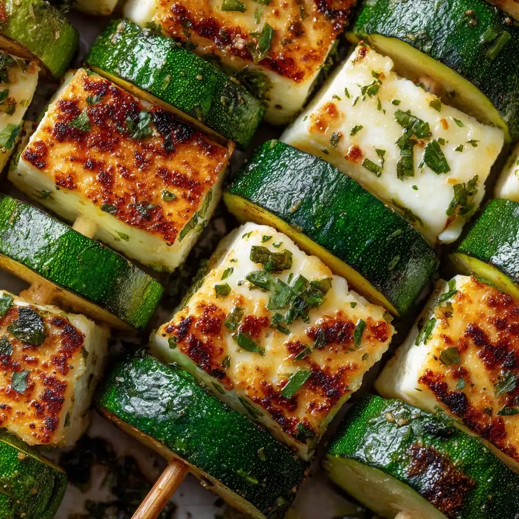 Garlic Butter Zucchini Skewers Recipe - Recipe Image