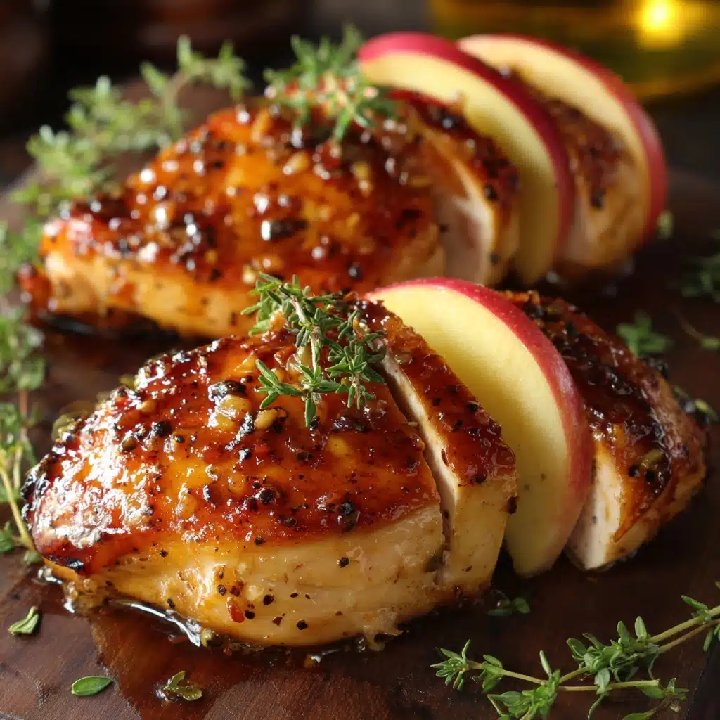 Maple Mustard Glazed Chicken Breast Stuffed with Brie & Apple Recipe - Recipe Image