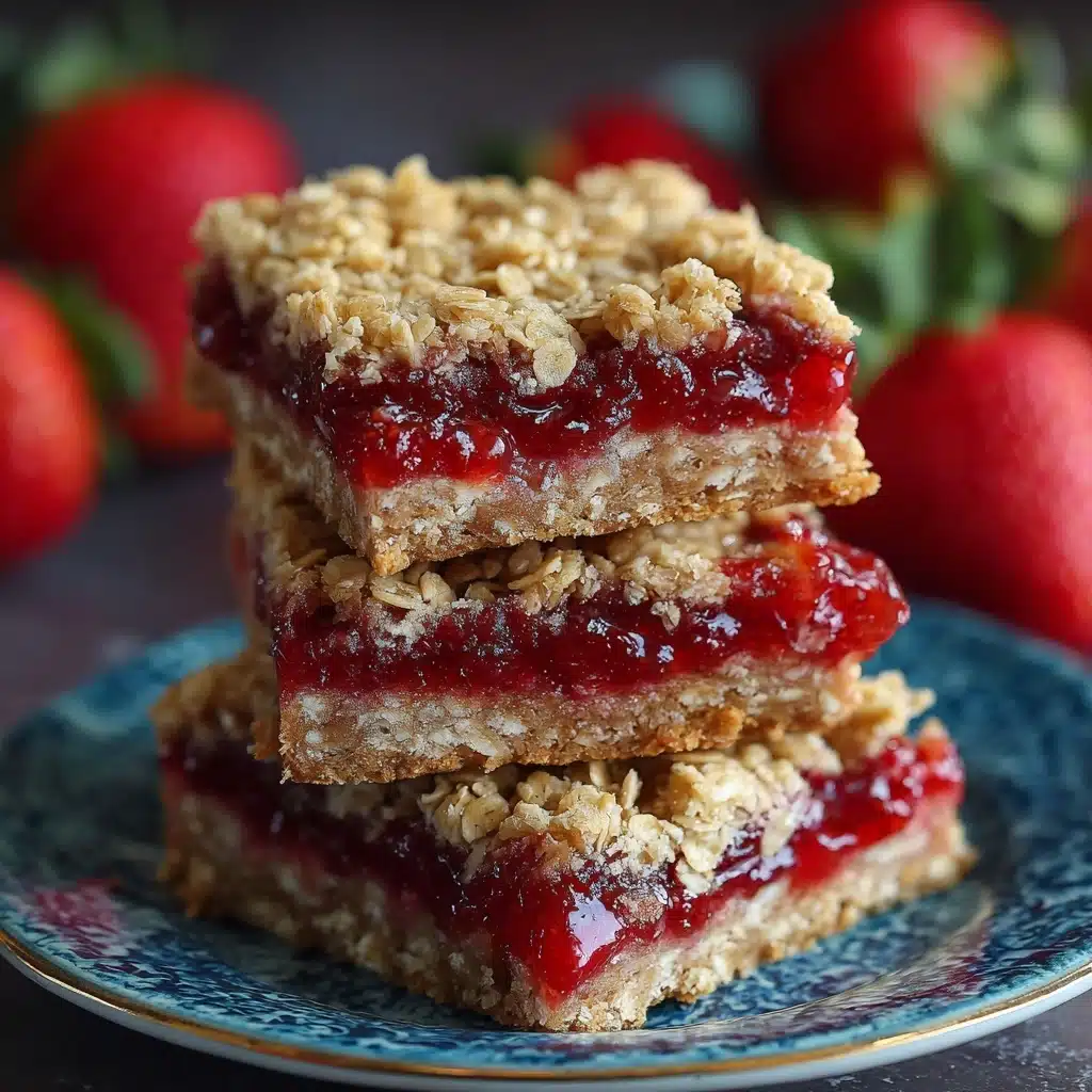 Strawberry Oatmeal Bars Recipe - Recipe Image