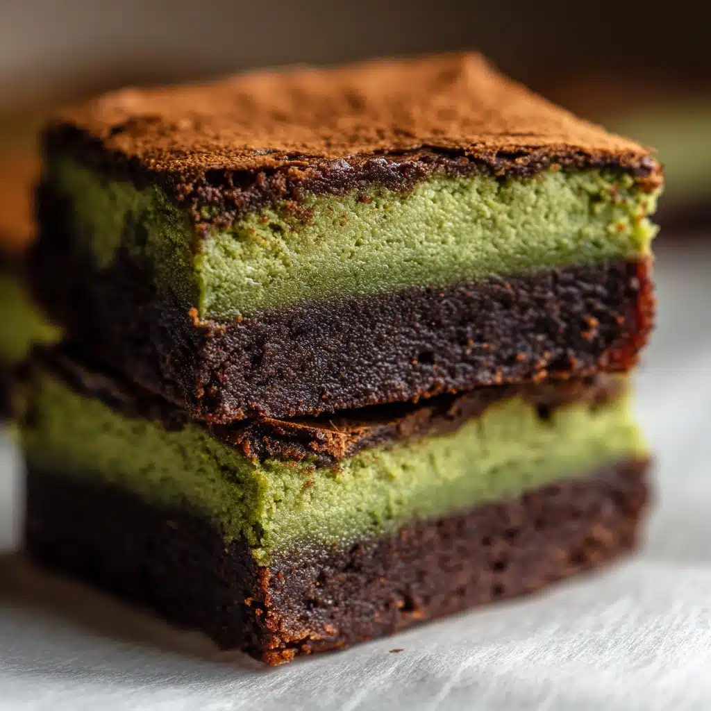 Matcha Brownie Mochi (Brochi) Recipe - Recipe Image