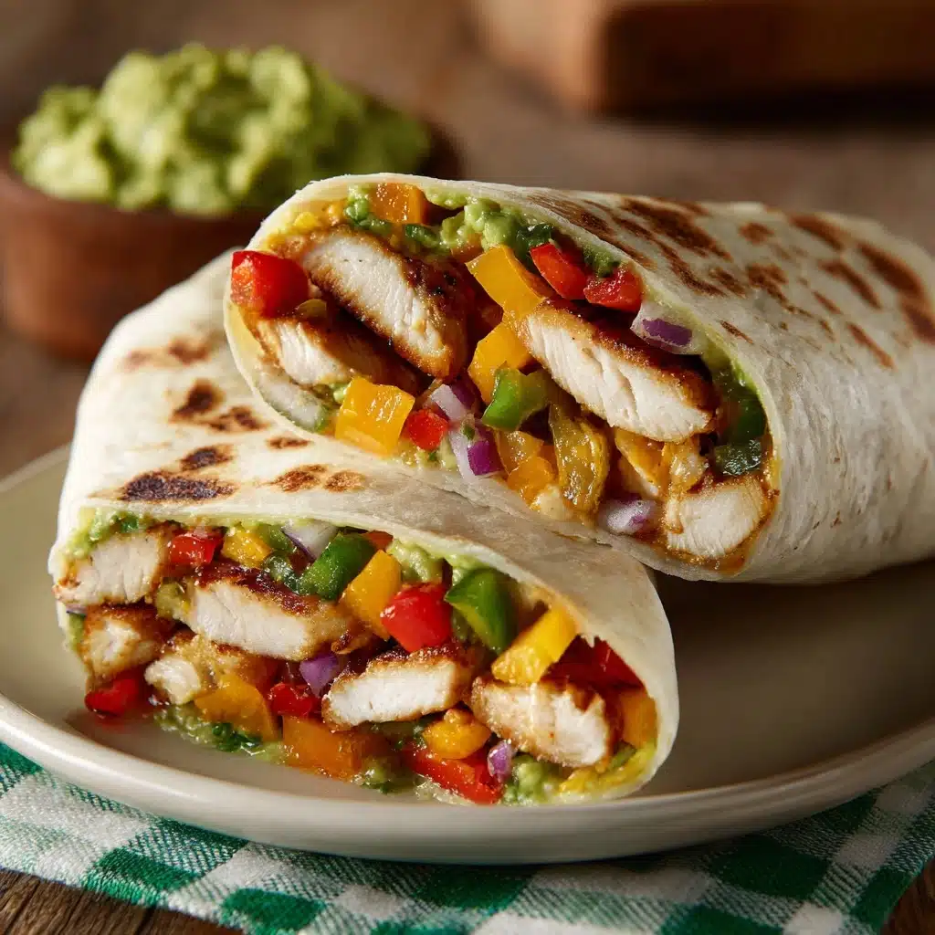 Easy Chicken Fajita Wraps Recipe - Recipe Image
