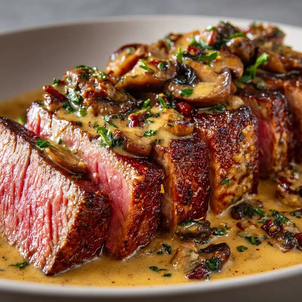 ignon with Creamy Green Peppercorn Sauce Recipe - Recipe Image