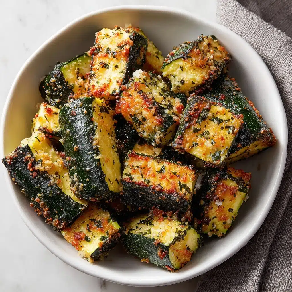 Low-Calorie Air Fryer Zucchini Parmesan Recipe - Recipe Image
