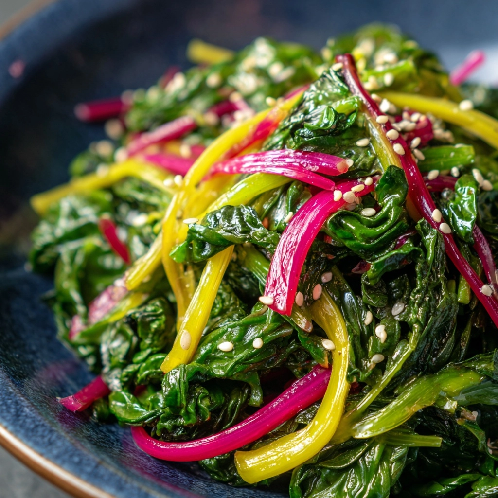 Sesame Sautéed Swiss Chard Recipe - Recipe Image