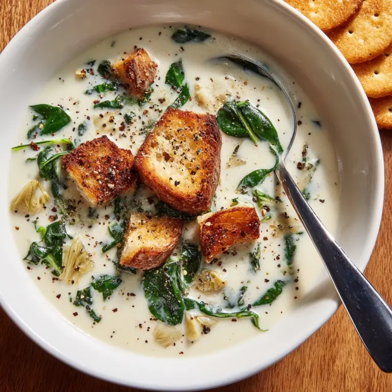 Creamy Spinach and Artichoke Soup Recipe