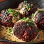 Juicy Korean-Style BBQ Meatballs with Spicy Mayo Sauce Recipe