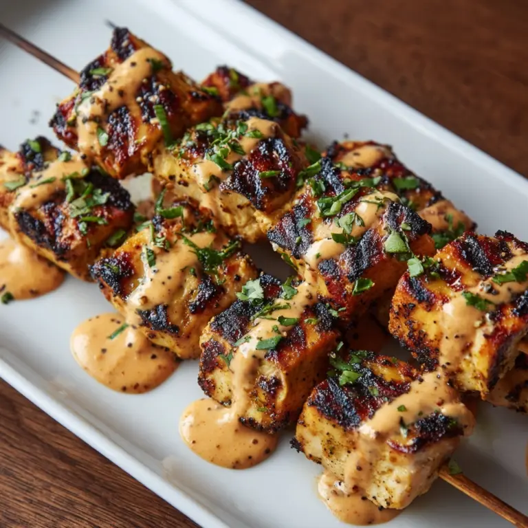Bang Bang Chicken Skewers Recipe