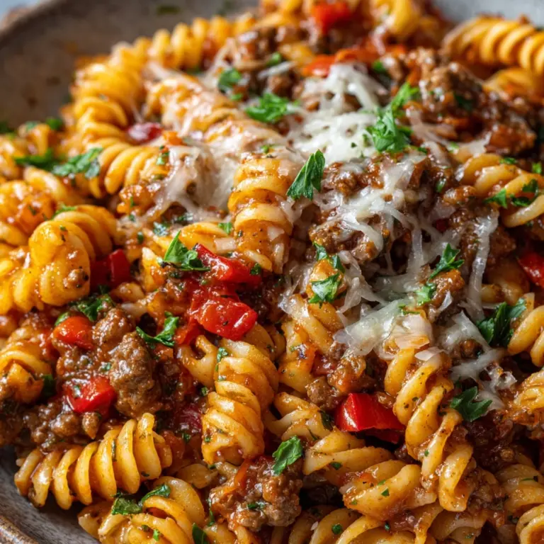 Cheesy Beef Pasta Recipe