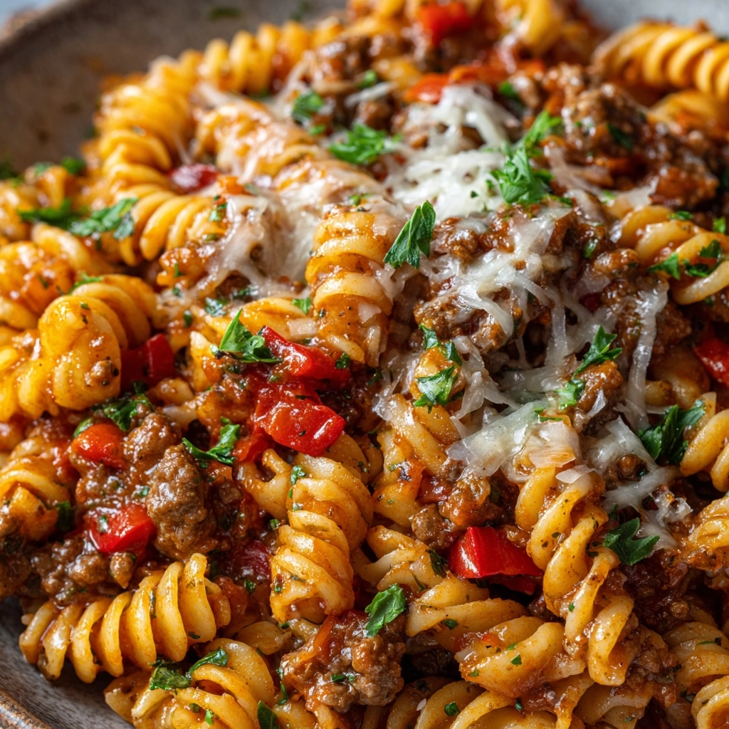 Cheesy Beef Pasta Recipe