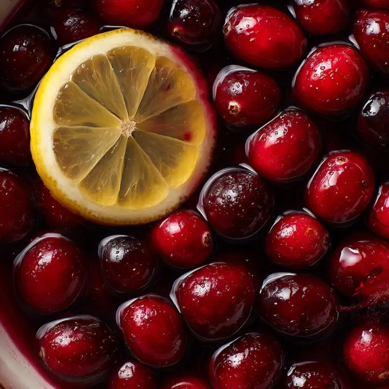 Lemon Kissed Cranberries Recipe