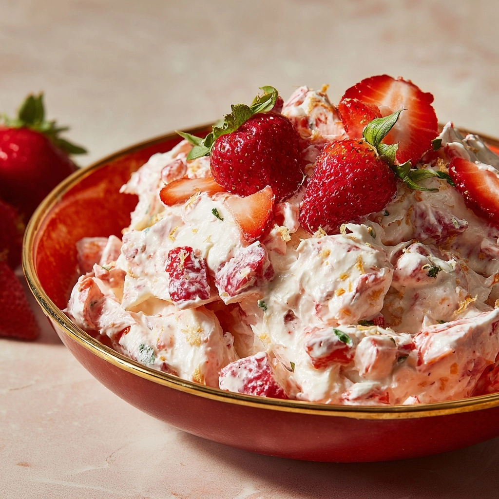 Strawberry Fluff Salad Recipe - Recipe Image
