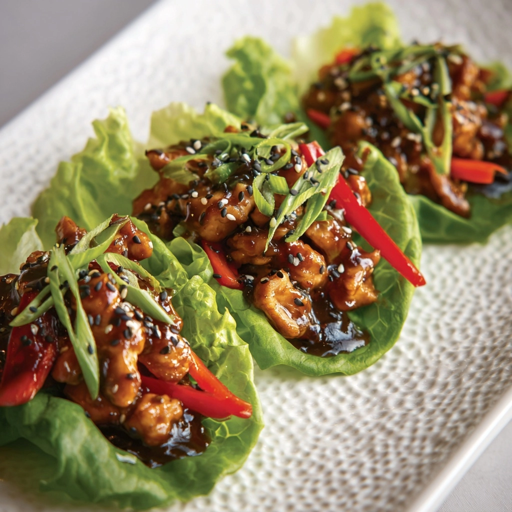 Teriyaki Chicken Lettuce Wraps Recipe - Recipe Image