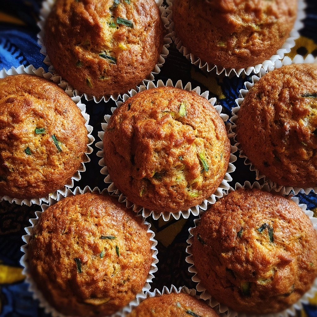Banana Zucchini Bread Muffins Recipe - Recipe Image