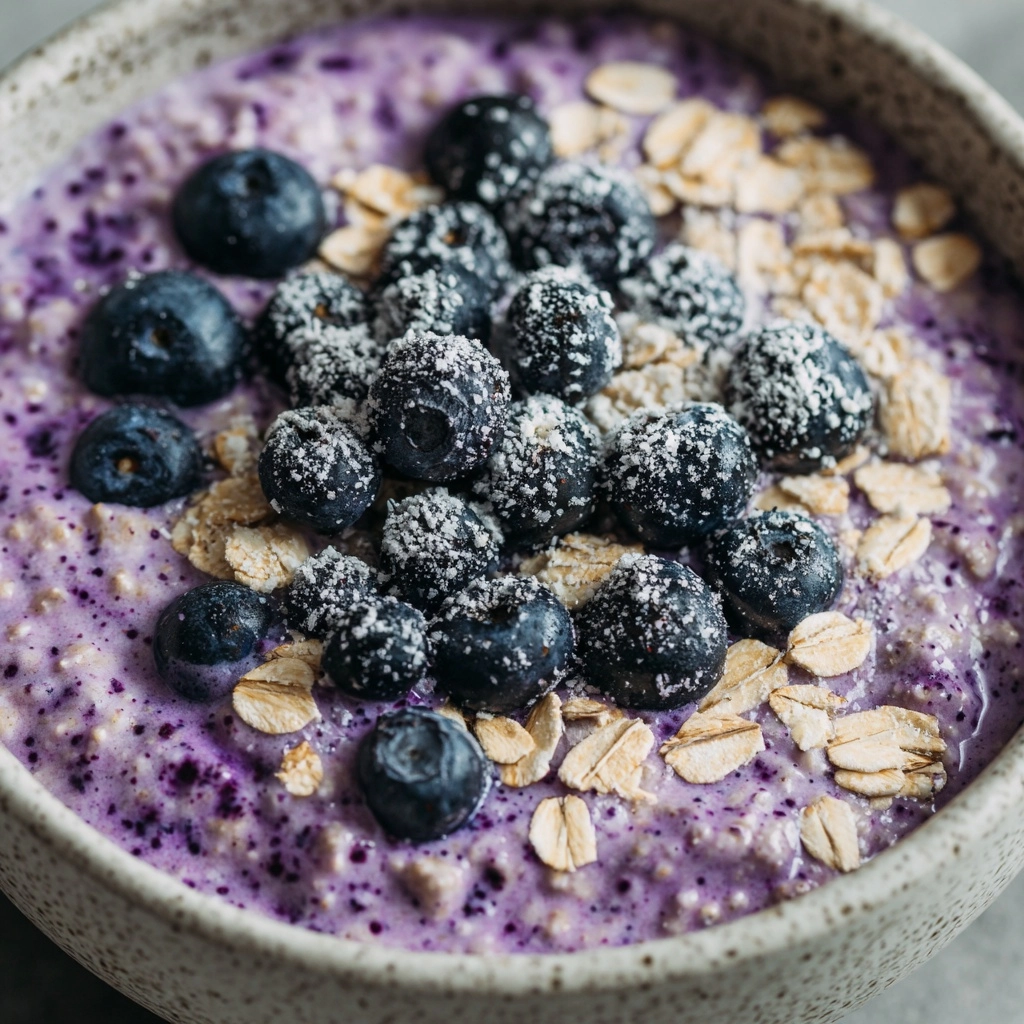 Blueberry Overnight Oatmeal Recipe - Recipe Image