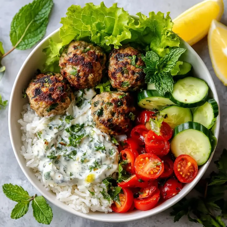 Greek Chicken Meatballs Recipe