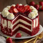 Red Velvet Strawberry Cheesecake Recipe