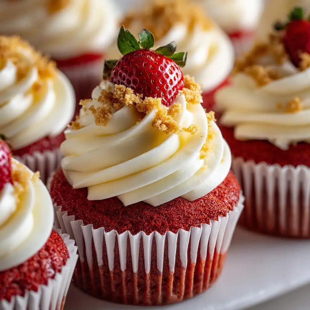 Cheesecake Red Velvet Cupcakes Recipe - Recipe Image