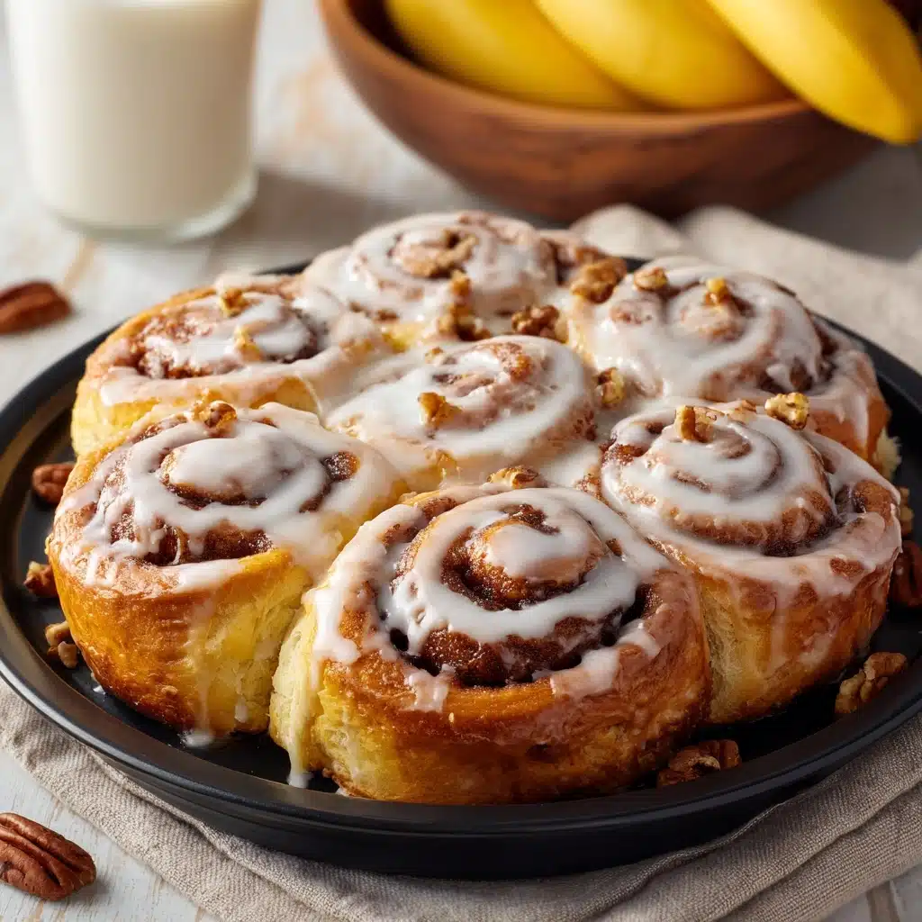 One-Bowl Banana Bread Cinnamon Rolls Recipe - Recipe Image