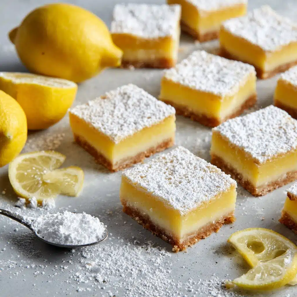 Lemon Bars with Powdered Sugar Recipe - Recipe Image
