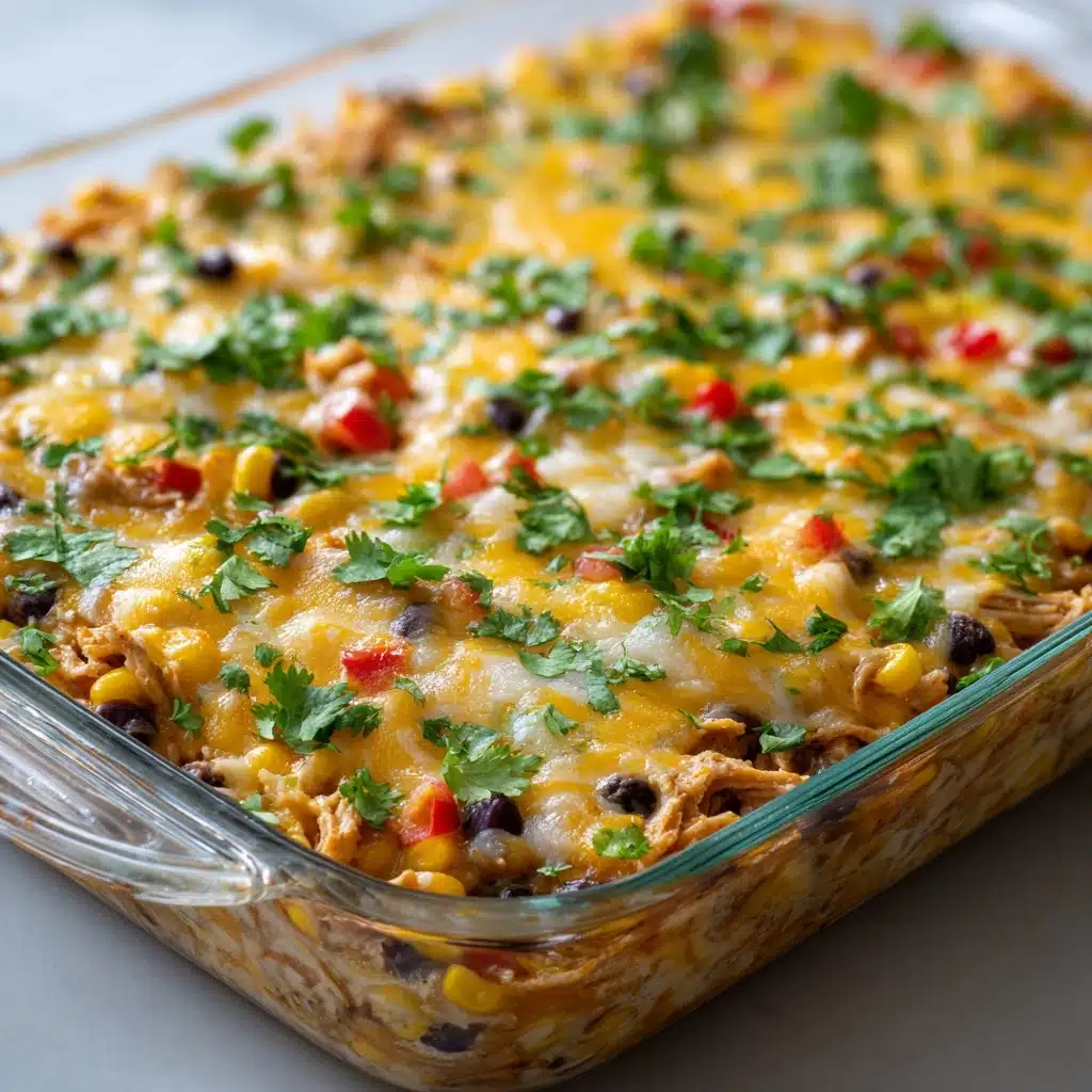 Easy Chicken Burrito Casserole Recipe - Recipe Image