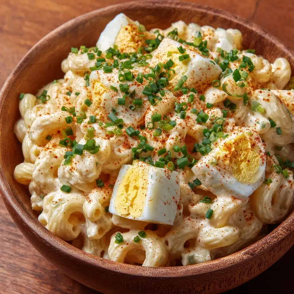Creamy Deviled Egg Macaroni Salad Recipe